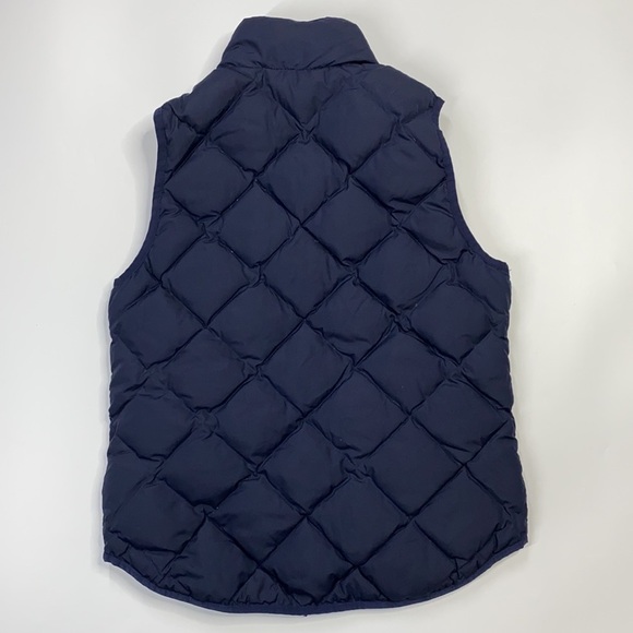 J.Crew Down Feather Navy Blue Puffer Vest Small - Picture 2 of 8